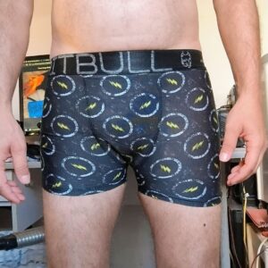 Cueca Boxer Preta Estampada P Pitbull