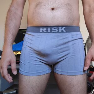 Cueca Boxer Cinza P Risk