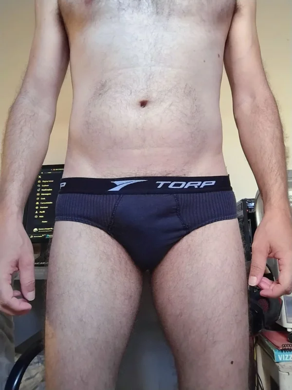 Cueca Slip Preta P Torp