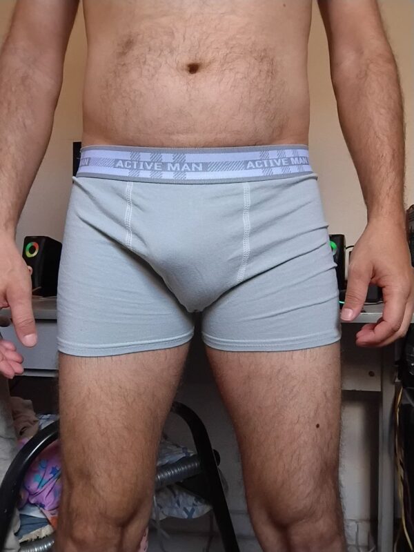 Cueca Boxer Cinza P/M Active Man