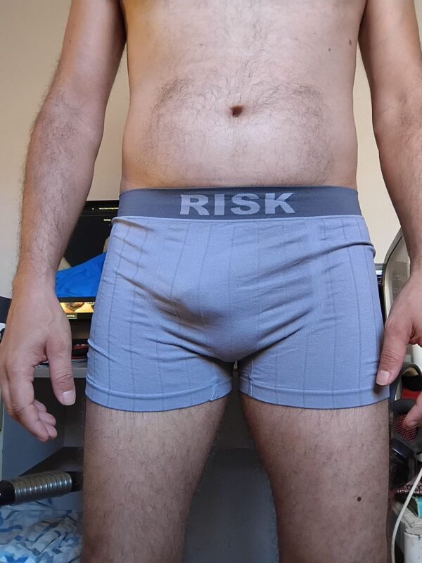 Cueca Boxer Cinza P Risk