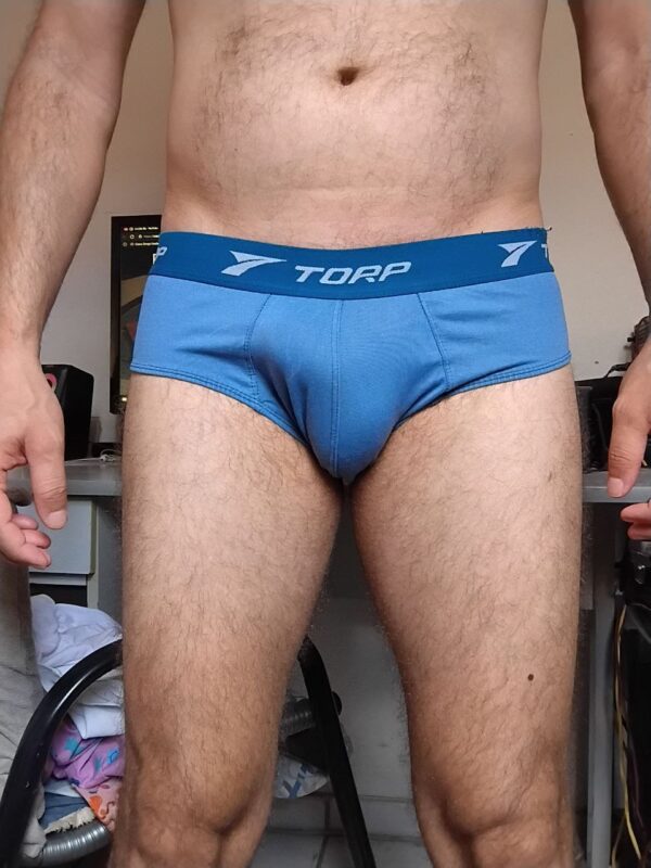 Cueca Slip Azul M Torp