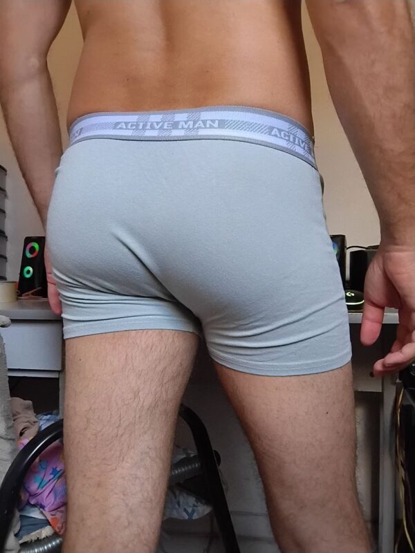 Cueca Boxer Cinza P/M Active Man - Imagem 2