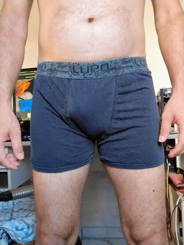 Cueca Boxer Preta M/G Lupo