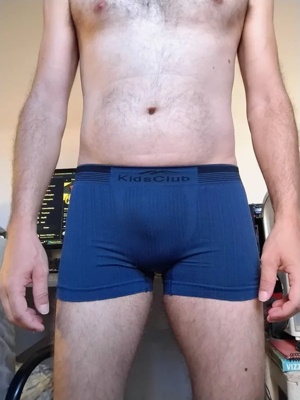 Cueca Boxer Azul P/PP KidsClub