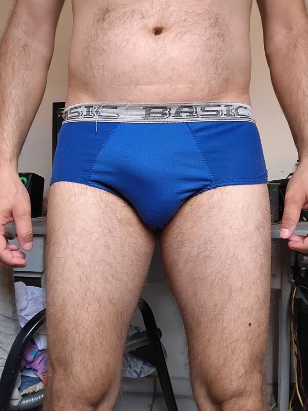 Cueca Slip Azul P Basic