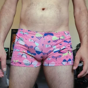 Cueca Sungão Rosa Estampada PP