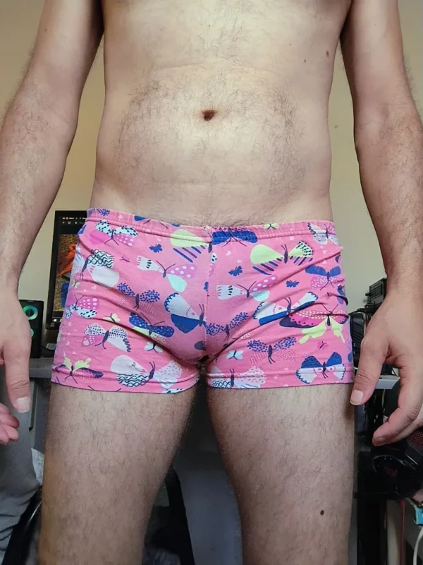 Cueca Sungão Rosa Estampada PP