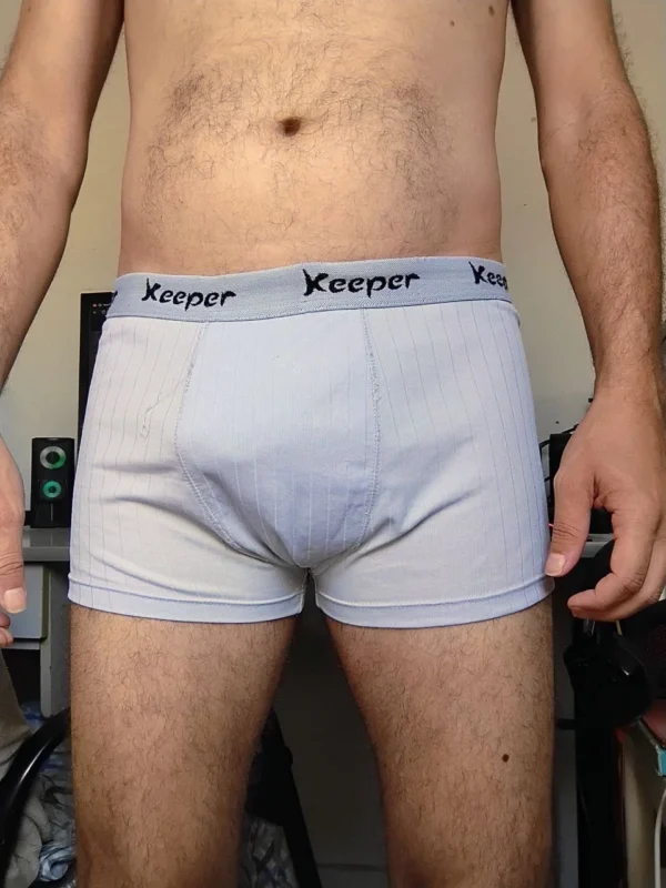 Cueca Boxer Cinza M/G Keeper
