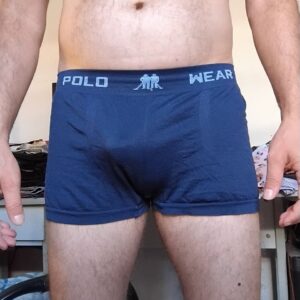 Cueca Boxer Azul M/G Polo