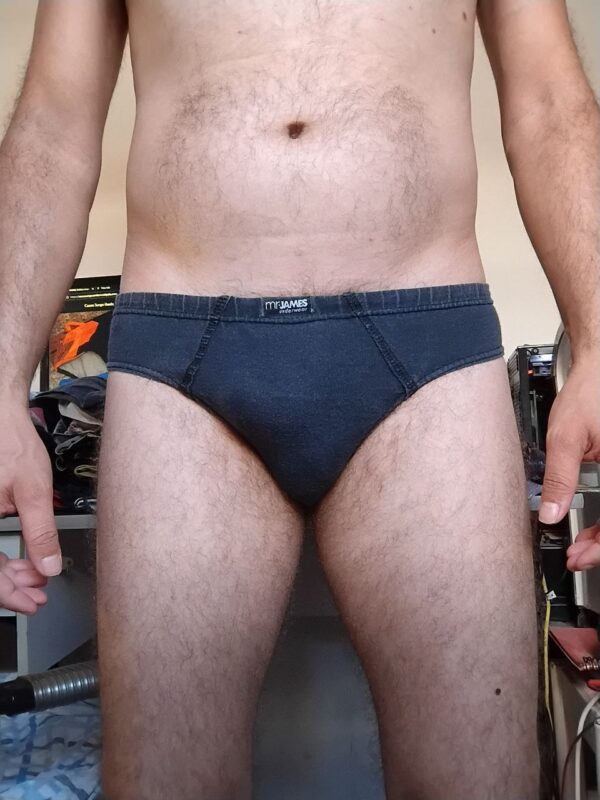 Cueca Slip Preta P Mr James