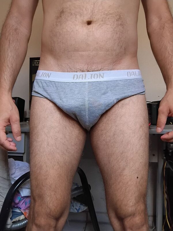 Cueca Slip Cinza M/G Dalion