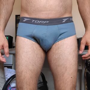 Cueca Slip Cinza M Torp