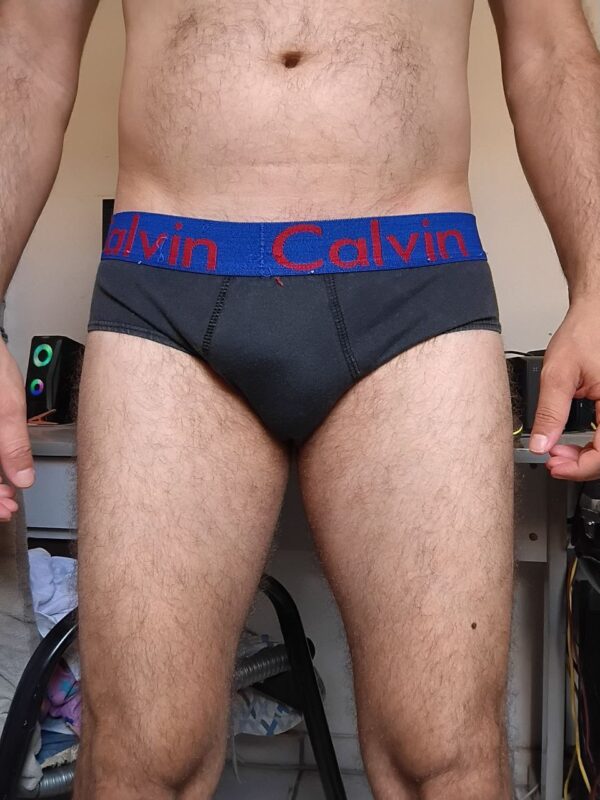 Cueca Slip Preta P/M CK