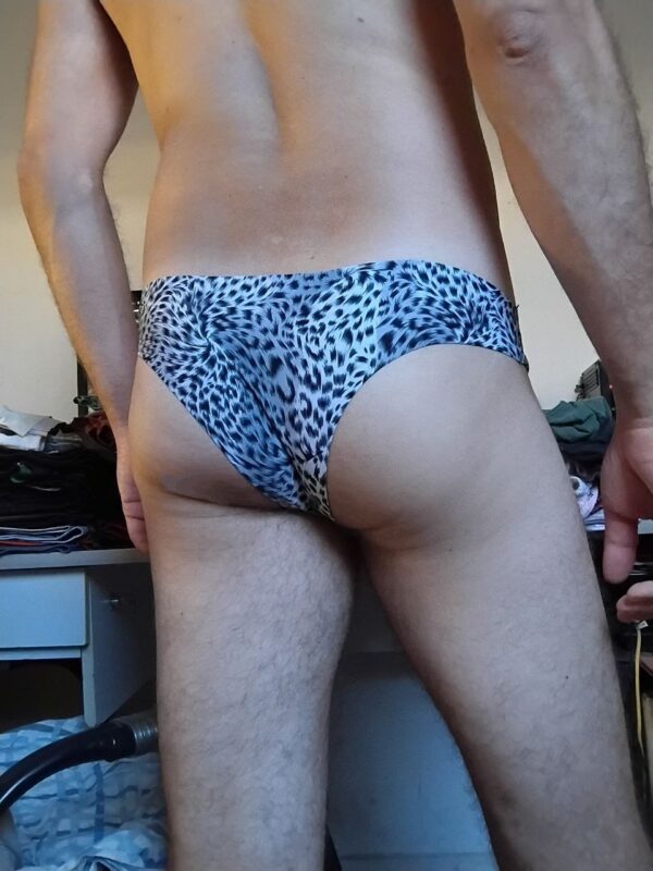 Cueca Biquíni Cinza Estampada P - Imagem 2