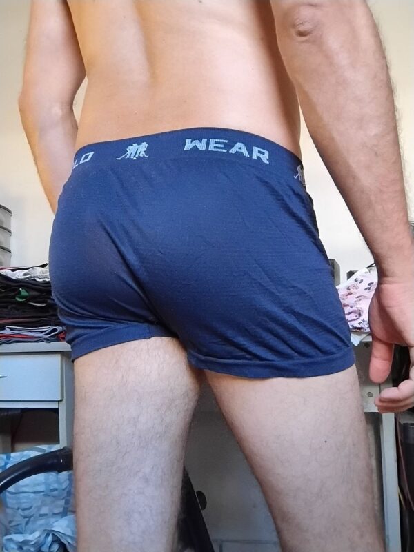 Cueca Boxer Azul M/G Polo - Imagem 2