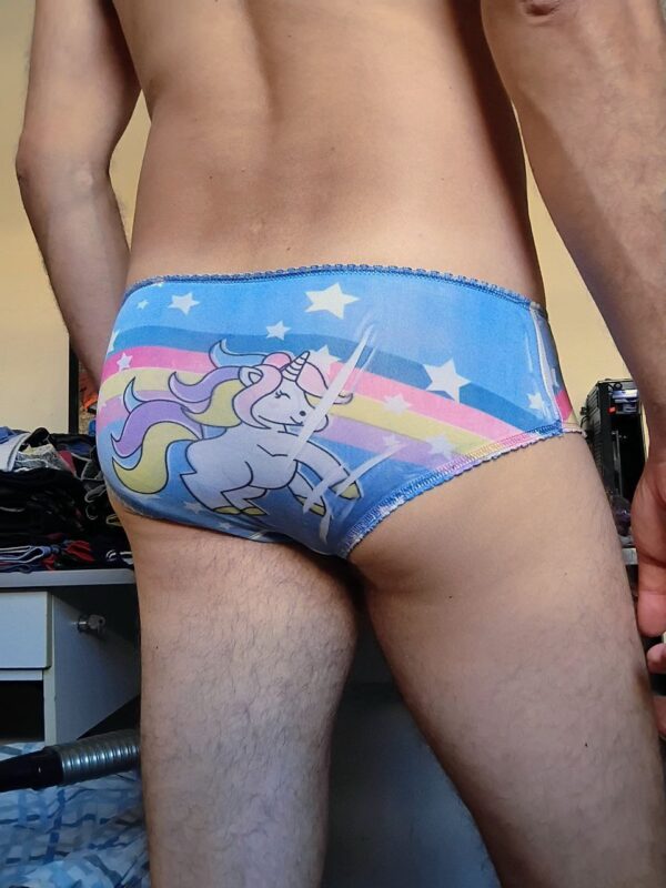 Cueca Slip Azul Estampada P - Imagem 2