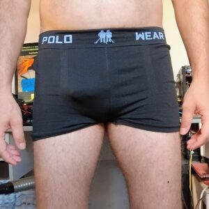 Cueca Boxer Preta M/G Polo