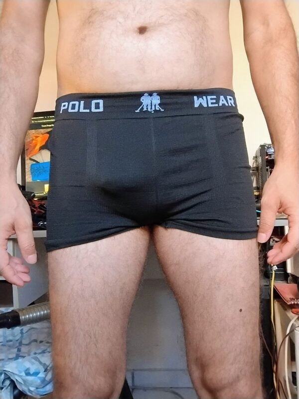 Cueca Boxer Preta M/G Polo
