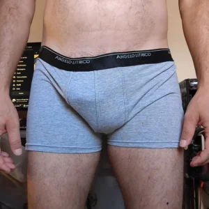 Cueca Boxer Cinza M/G Angelo Lítrico