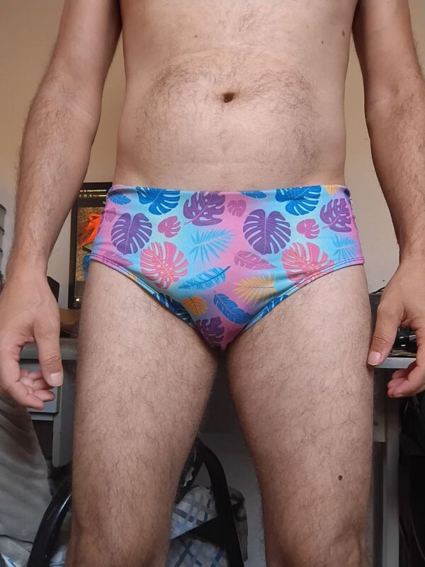 Tanga Azul Estampada M