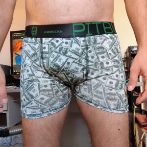 Cueca Boxer Verde Estampada P/M Pitbull