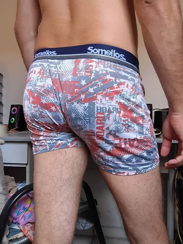 Cueca Boxer Verde Estampada M/G Somellos - Imagem 2