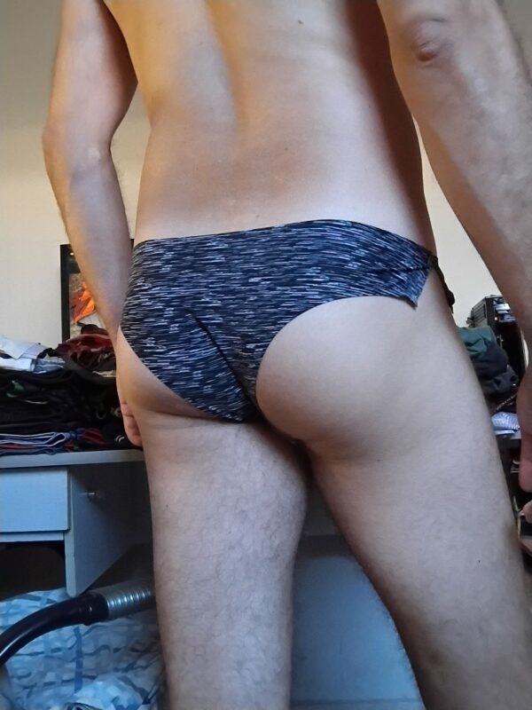 Cueca Biquíni Preta Estampada P - Imagem 2