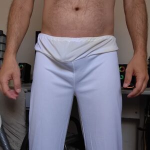 Calça de Pijama Branca G/GG