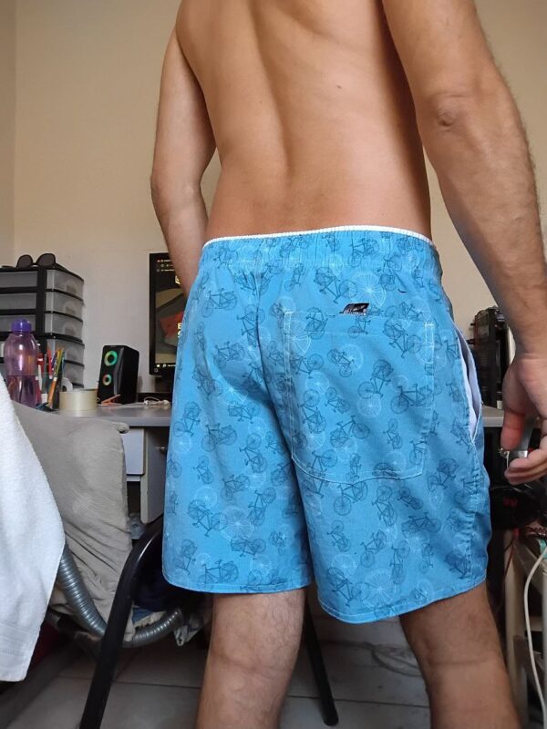 Bermuda Casual Azul Estampada G - Imagem 2