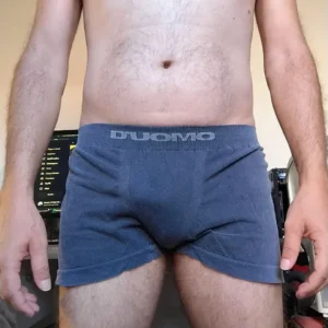 Cueca Boxer Cinza M Duomo