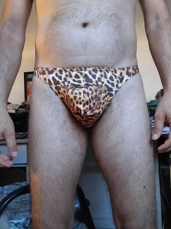 Cueca Fio Dental Amarela Estampada M