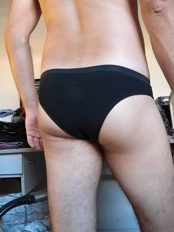 Cueca Tanga Preta P/PP - Imagem 2