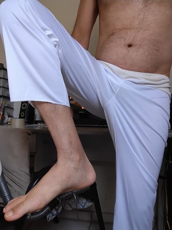 Calça de Pijama Branca G/GG - Imagem 3