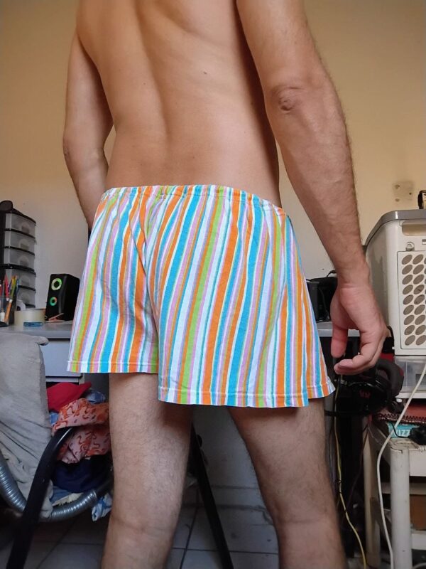 Short Pijama Colorido Listrado G - Imagem 2