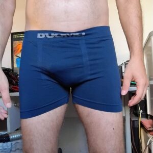 Cueca Boxer Azul P/M Duomo