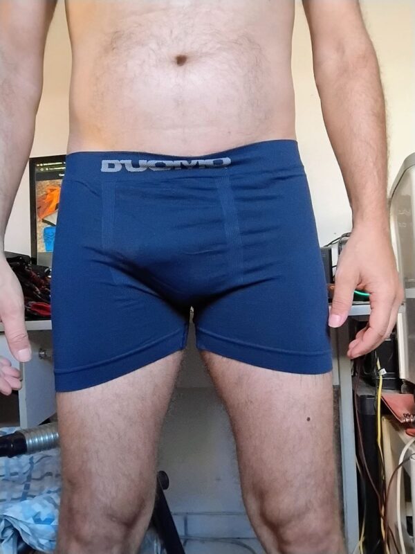 Cueca Boxer Azul P/M Duomo