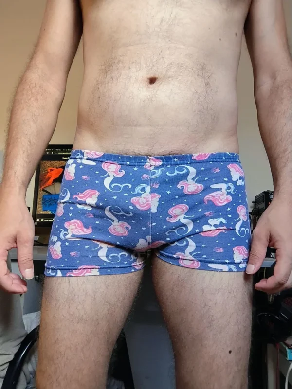 Cueca Sungão Azul Estampada PP