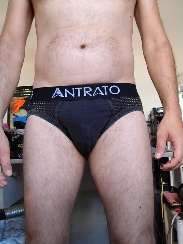 Cueca Slip Preta P/M Antrato