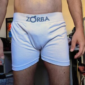 Cueca Boxer Branca M/G Zorba
