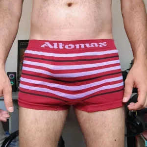 Cueca Sungão Vermelha Listrada M/G Altomax