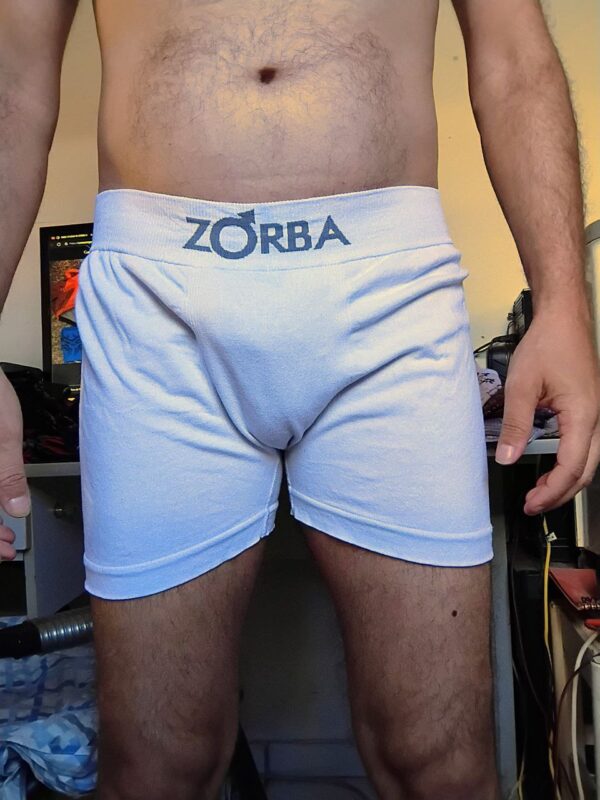 Cueca Boxer Branca M/G Zorba