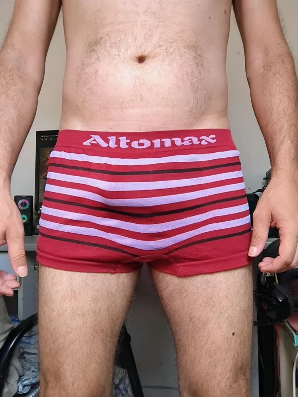 Cueca Sungão Vermelha Listrada M/G Altomax