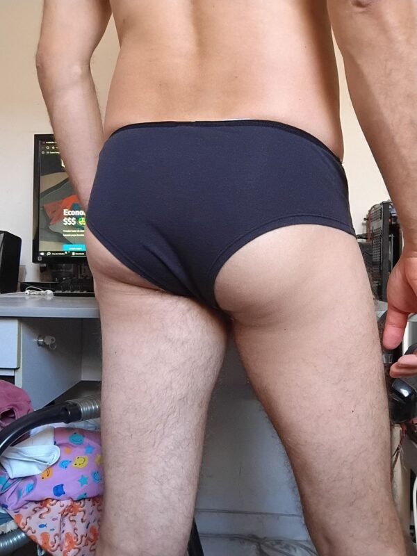 Cueca Slip Preta P - Imagem 2